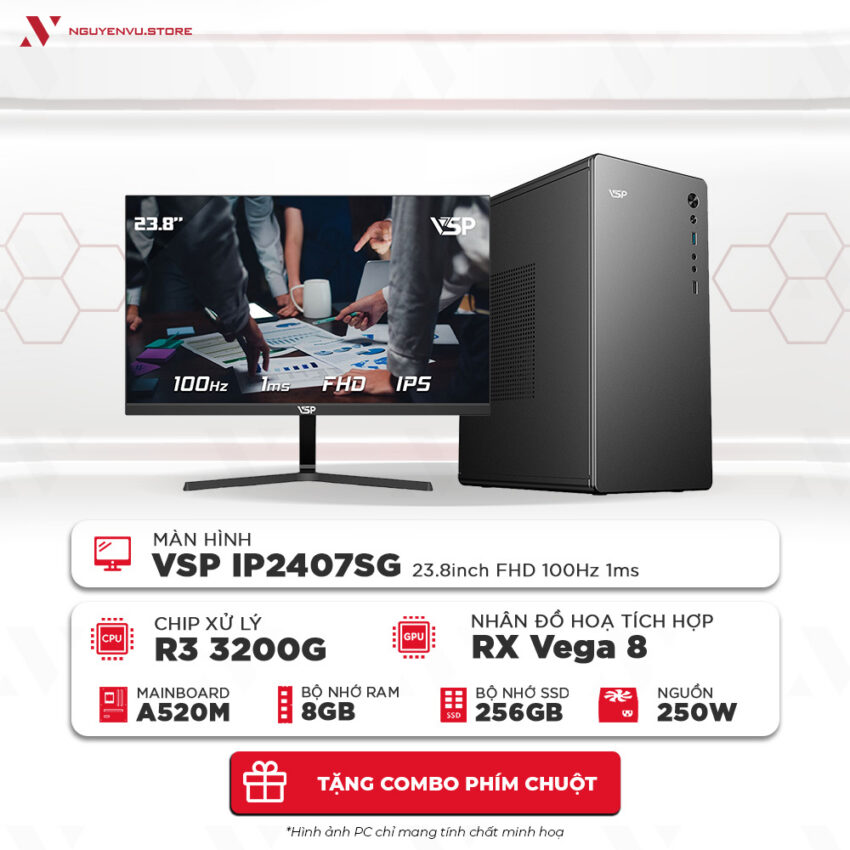 Full bộ máy tính văn phòng 3200G