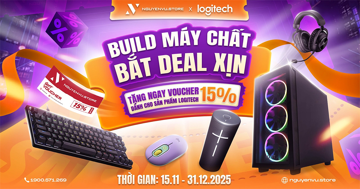 Nguyễn Vũ x Logitech | Build PC Chất - Bắt Deal Xịn