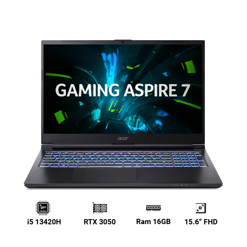 Laptop Acer Aspire 7 A715-59G-55MD (Intel Core i5-13420H| 16GB RAM | 512GB SSD | 15.6" FHD IPS | Win 11)