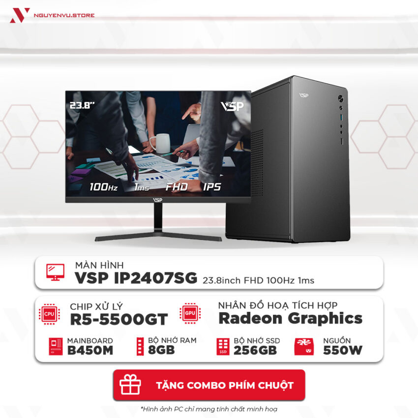 Full bộ PC văn phòng 5500GT