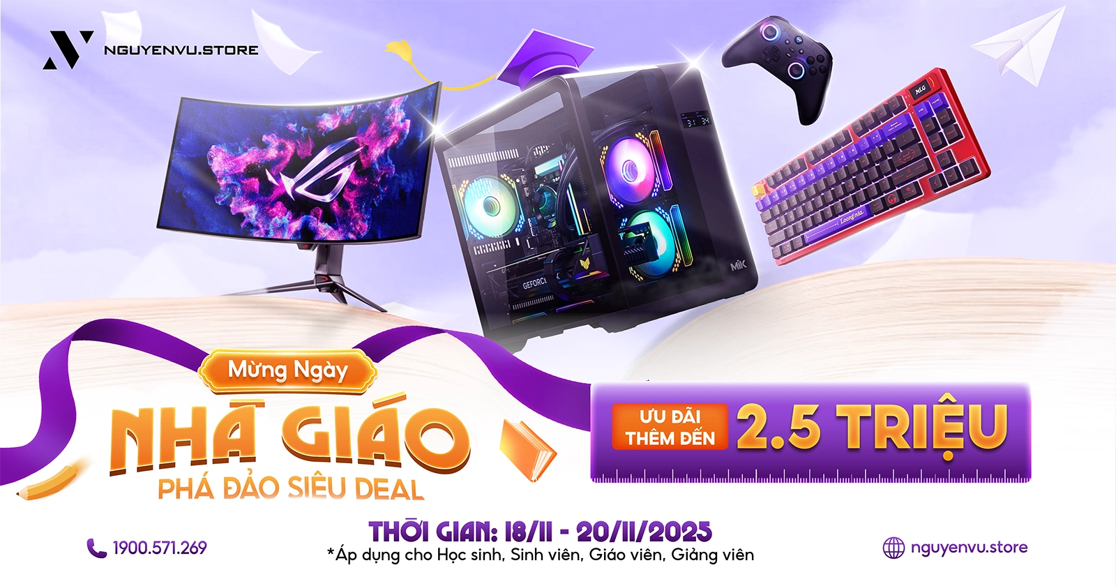 Mừng Ngày Nhà Giáo 20.11 Ưu Đãi Đến 2.5 Triệu Đồng | Nguyễn Vũ Store