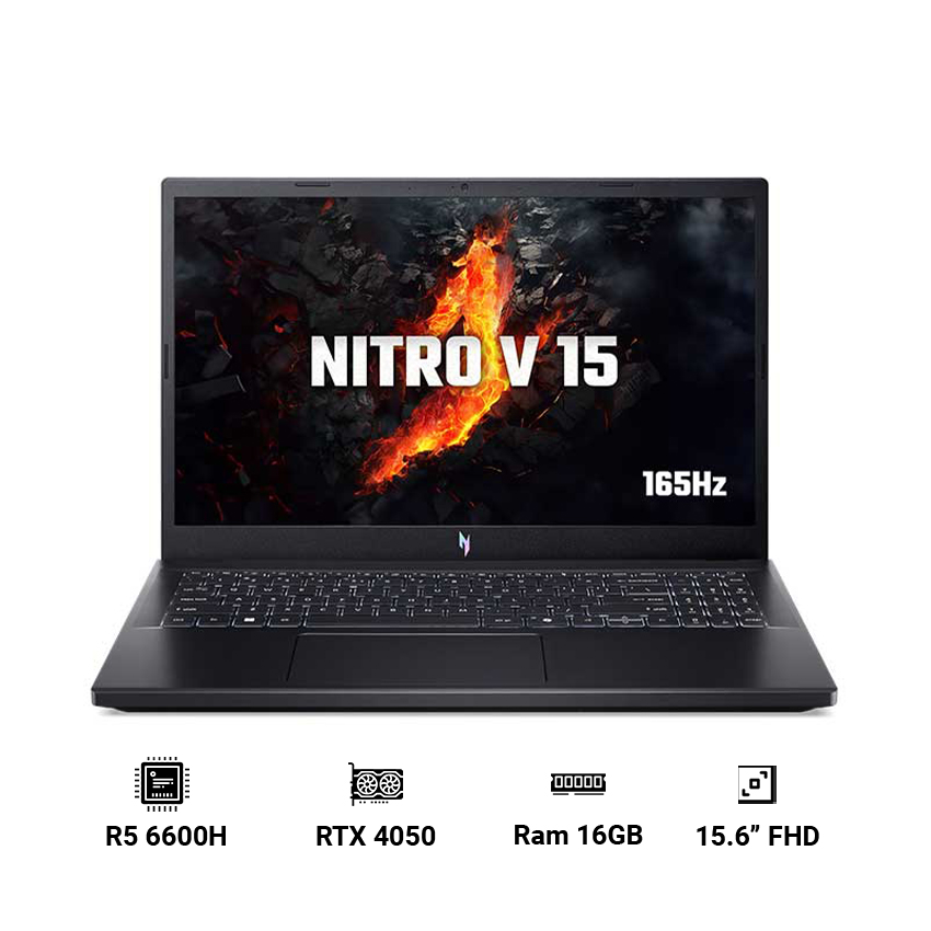 Laptop ACER Nitro V 15 ANV15‑41‑R732 (Ryzen 5 6600H | 16GB | 512GB | GeForce RTX 4050 | 15.6 inch FHD | Windows 11)