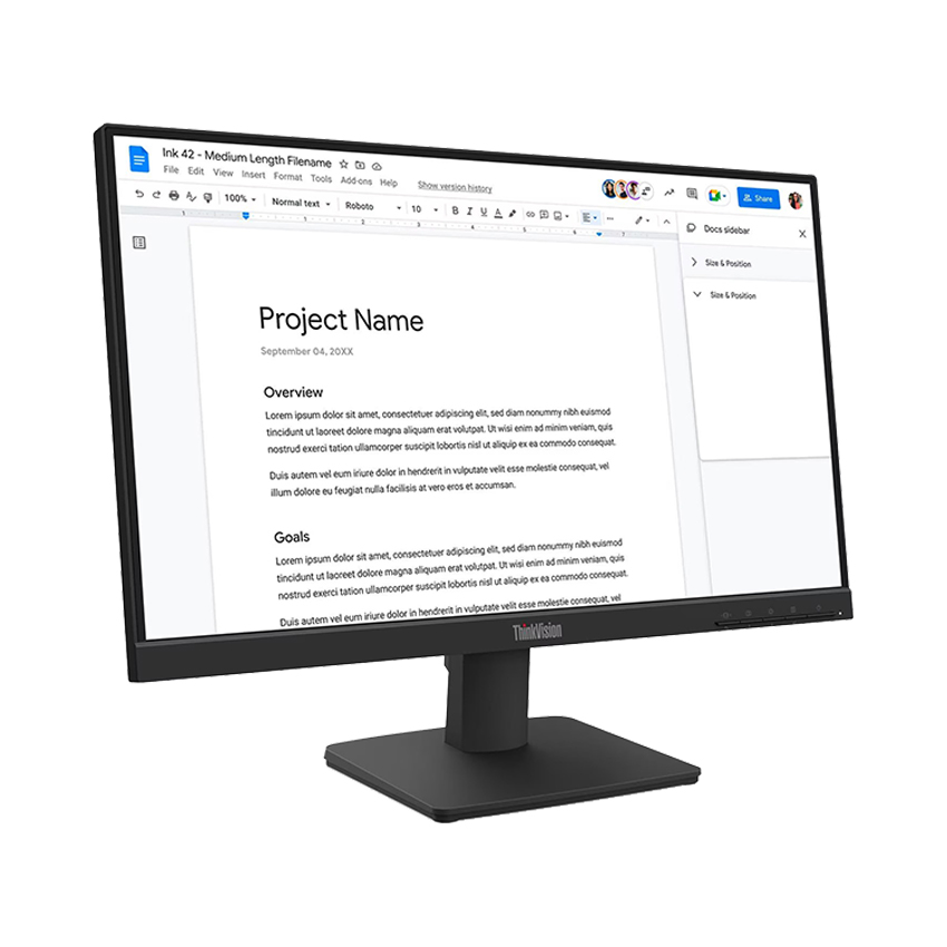 Màn hình Lenovo ThinkVision S22-4E 64CBKAR6VN 21.5 inch FHD IPS 100Hz 4ms - Ảnh 4