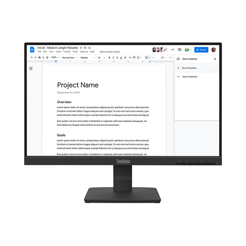 Màn hình Lenovo ThinkVision S22-4E 64CBKAR6VN 21.5 inch FHD IPS 100Hz 4ms - Ảnh 2