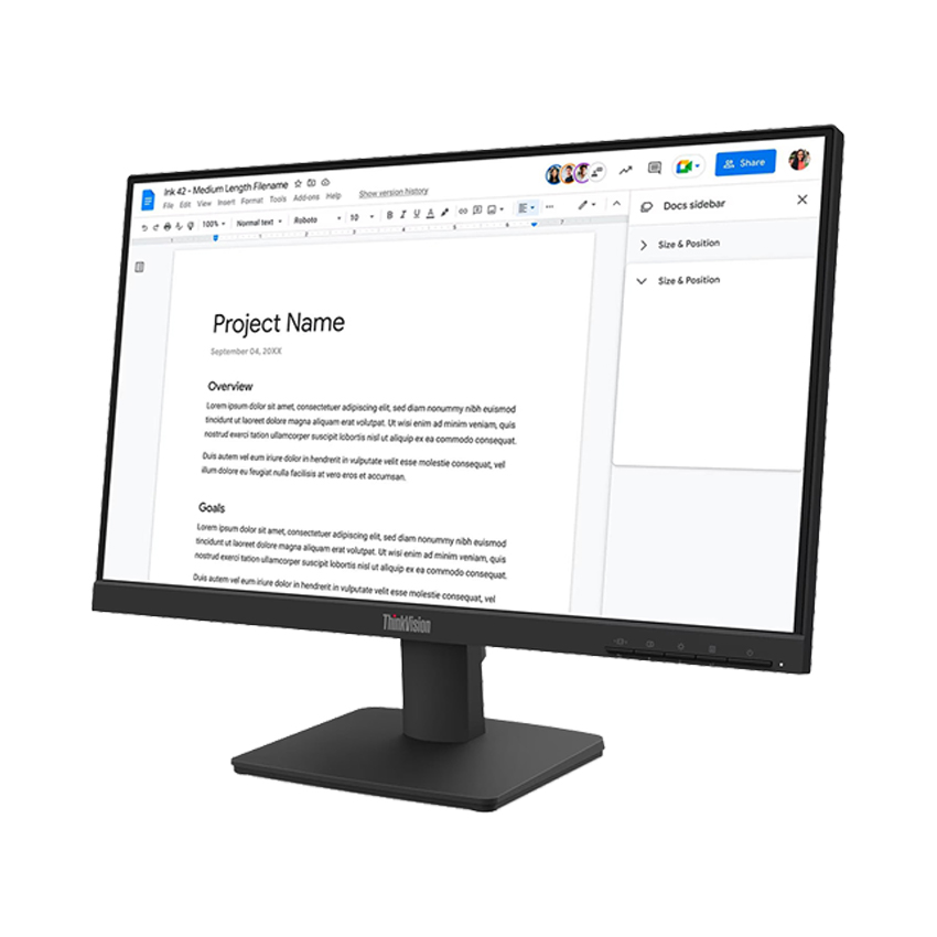 Màn hình Lenovo ThinkVision S22-4E 64CBKAR6VN 21.5 inch FHD IPS 100Hz 4ms - Ảnh 3