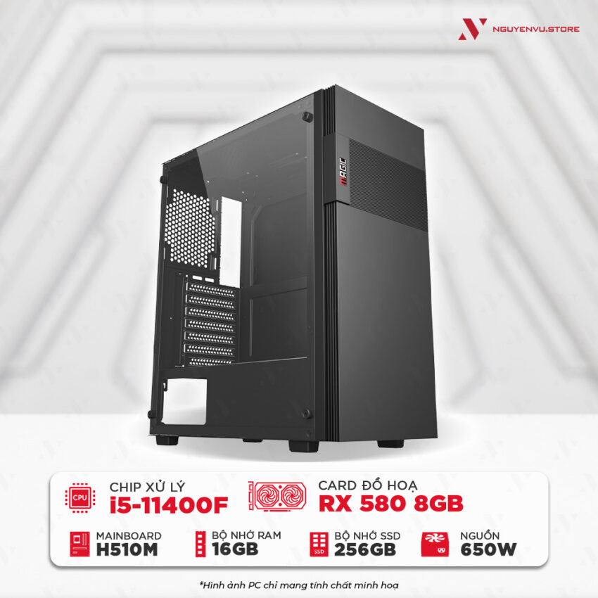 Cấu hình PC intel i5 11400F RX 580