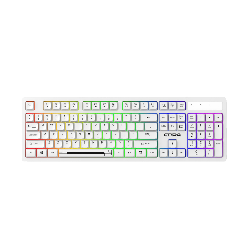 Bàn Phím Gaming Giả Cơ EDRA EK506 (White)