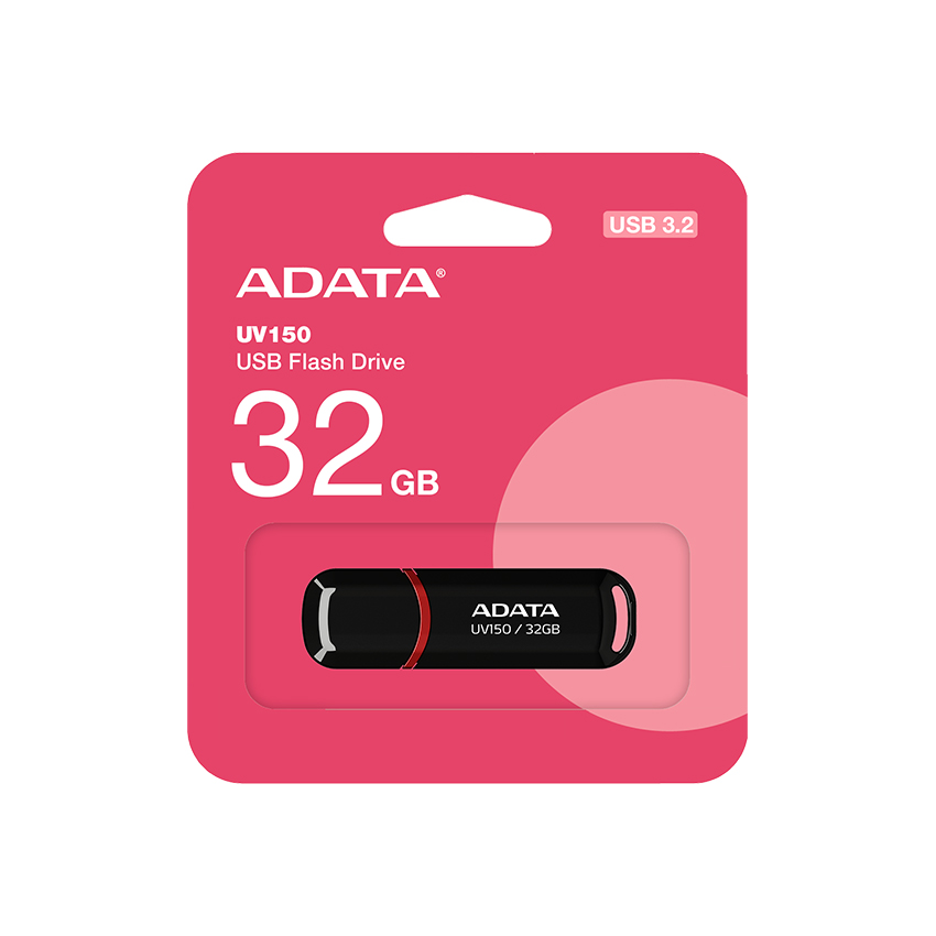 USB ADATA UV150 3.2 Gen 1 32GB Black (AUV150-32G-RBK) - Ảnh 2
