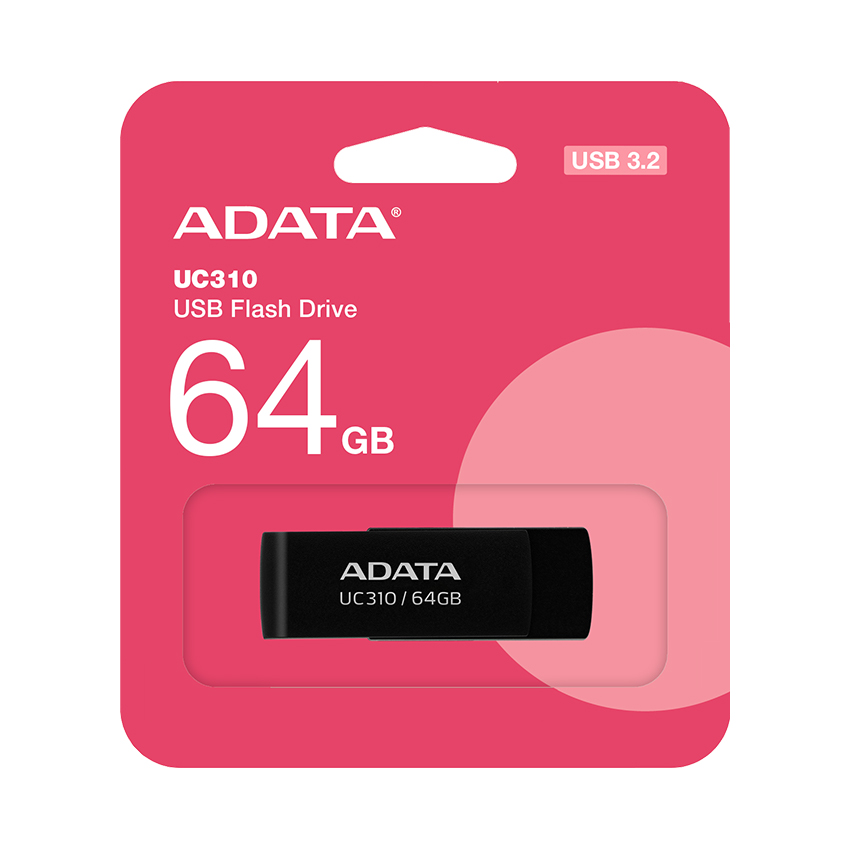USB ADATA UC310 3.2 Gen 1 64GB Black (UC310-64G-RBK) - Ảnh 2