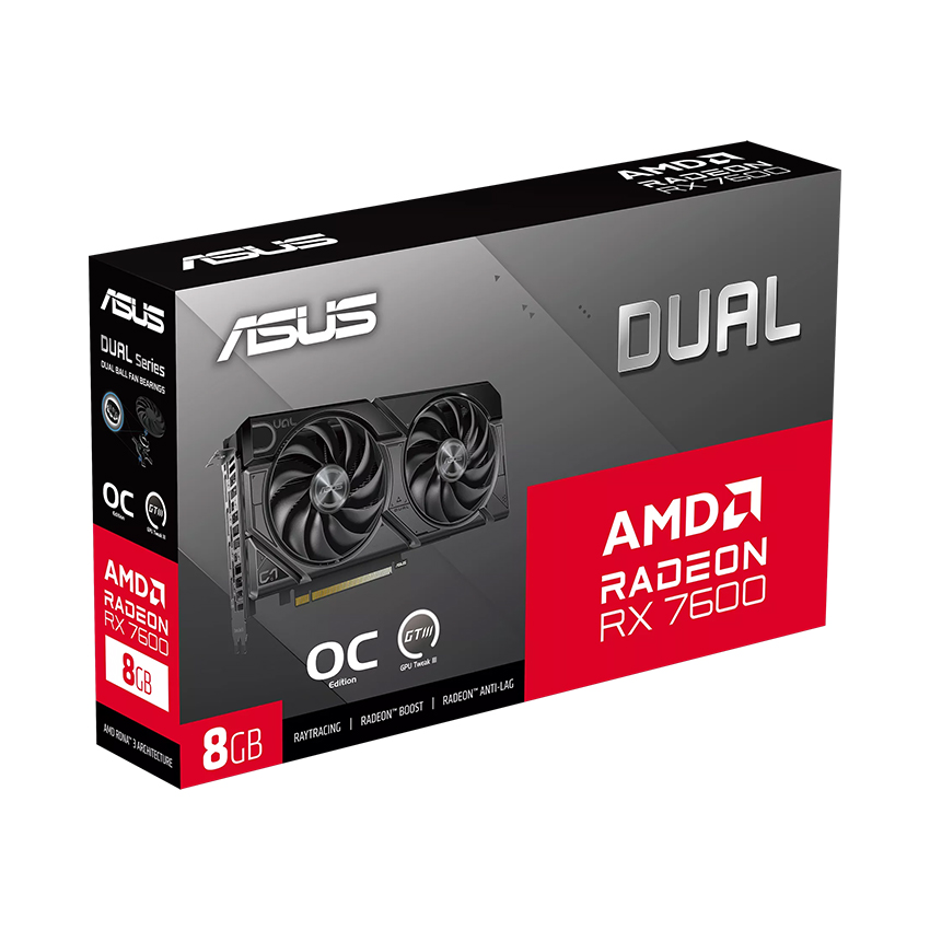Card màn hình ASUS Dual Radeon RX 7600 EVO OC Edition 8GB GDDR6 (DUAL-RX7600-O8G-EVO) - Ảnh 13
