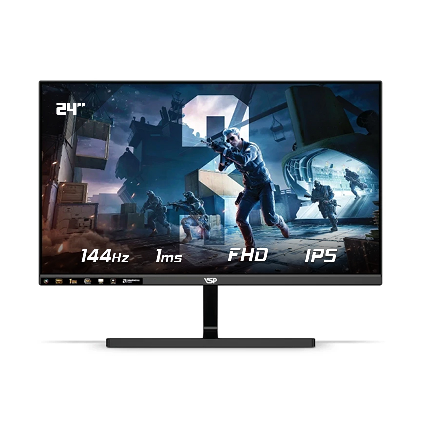 Màn hình VSP IP2409SG 24 inch FHD IPS 144Hz 1ms Đen