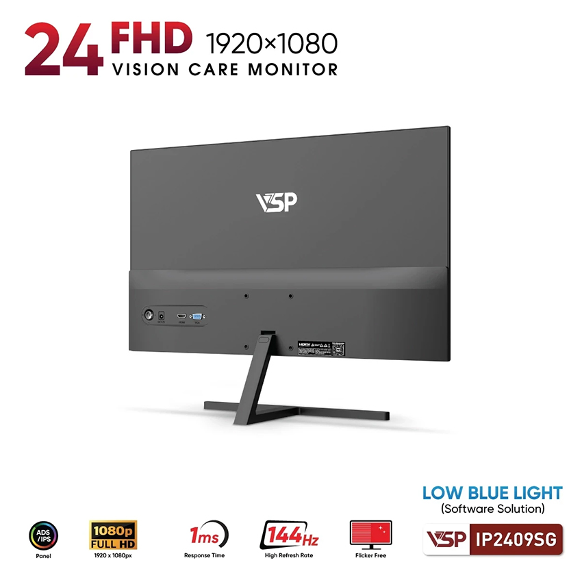 Màn hình VSP IP2409SG 24 inch FHD IPS 144Hz 1ms Đen - Ảnh 4