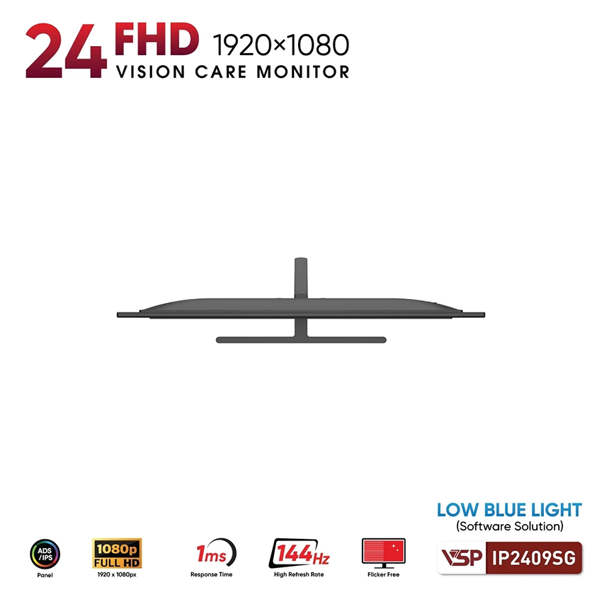 Màn hình VSP IP2409SG 24 inch FHD IPS 144Hz 1ms Đen - Ảnh 7