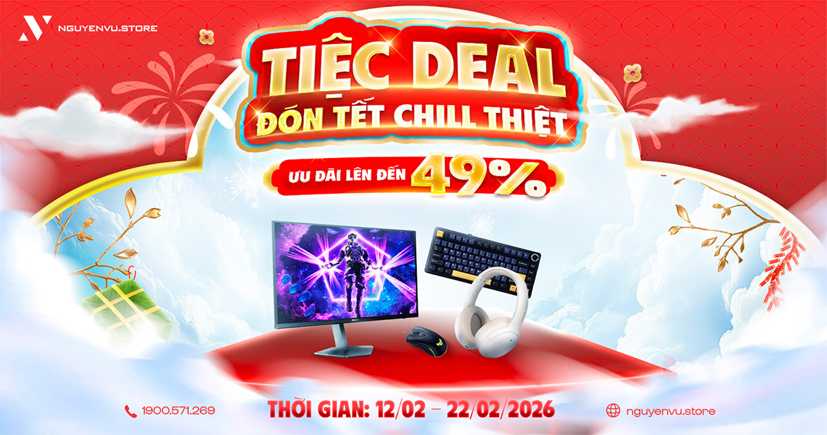 Tiệc Deal Đón Tết: Màn Hình Gaming Gear ưu đãi đến 49% | Nguyễn Vũ Store