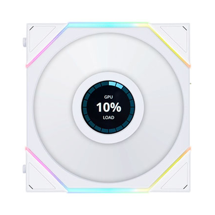 Quạt tản nhiệt Lian-Li TL120 LCD White (Single Pack, 120mm, LCD) - Ảnh 2