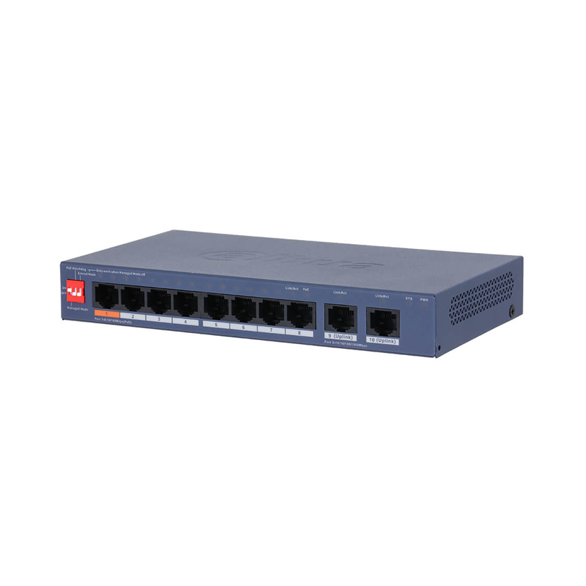 Switch PoE 8 port DAHUA DH-CS4010-8ET2GT-60