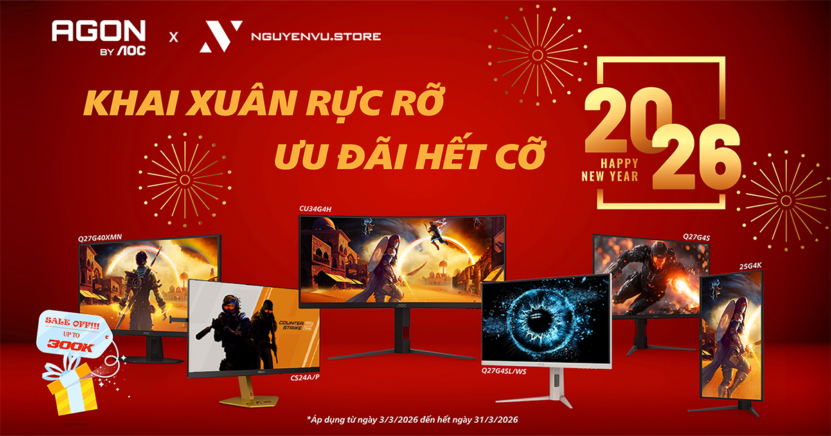 Nguyễn Vũ x AOC | Khai Xuân Rực Rỡ - Ưu Đãi Hết Cỡ