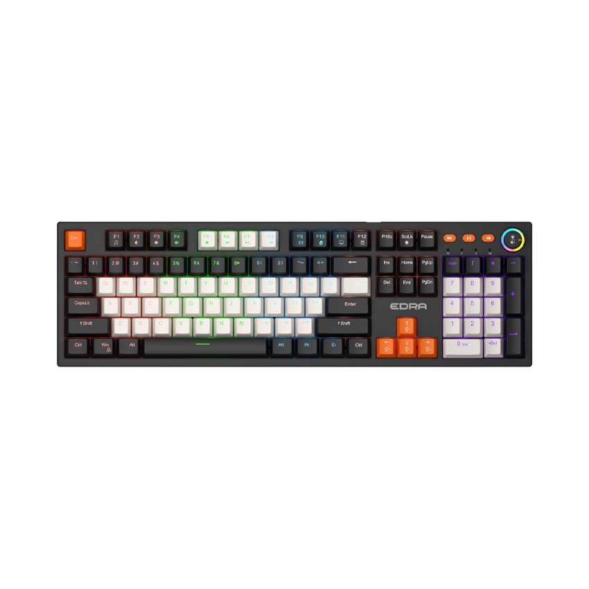 Bàn phím cơ EDRA EK3104K Black (Blue Switch) - Ảnh 2