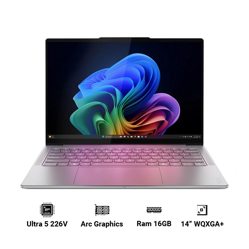 Laptop LENOVO Yoga Slim 7 14ILL10 83JX0086VN (Intel Core Ultra 5 226V | 16GB RAM | 512GB SSD | Intel Arc Graphics 130V | 14" 2.8K WQXGA+ | Win 11 Home SL)