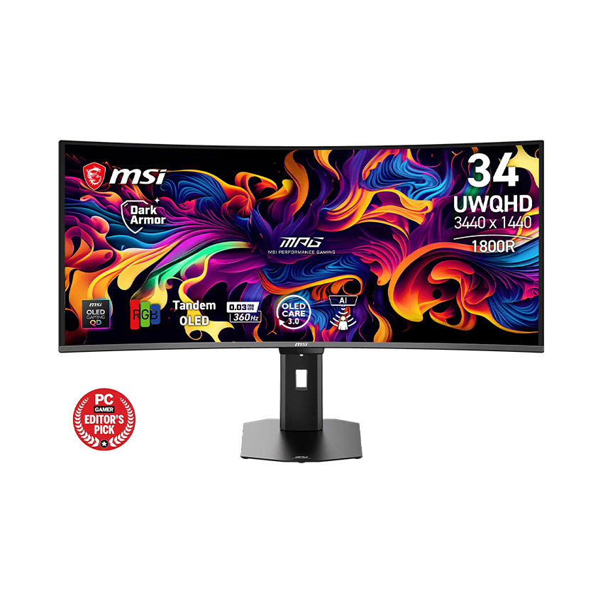 Màn Hình Gaming MSI MPG 341CQR QD-OLED X36 34 inch QD-OLED UWQHD 360Hz 0.03ms