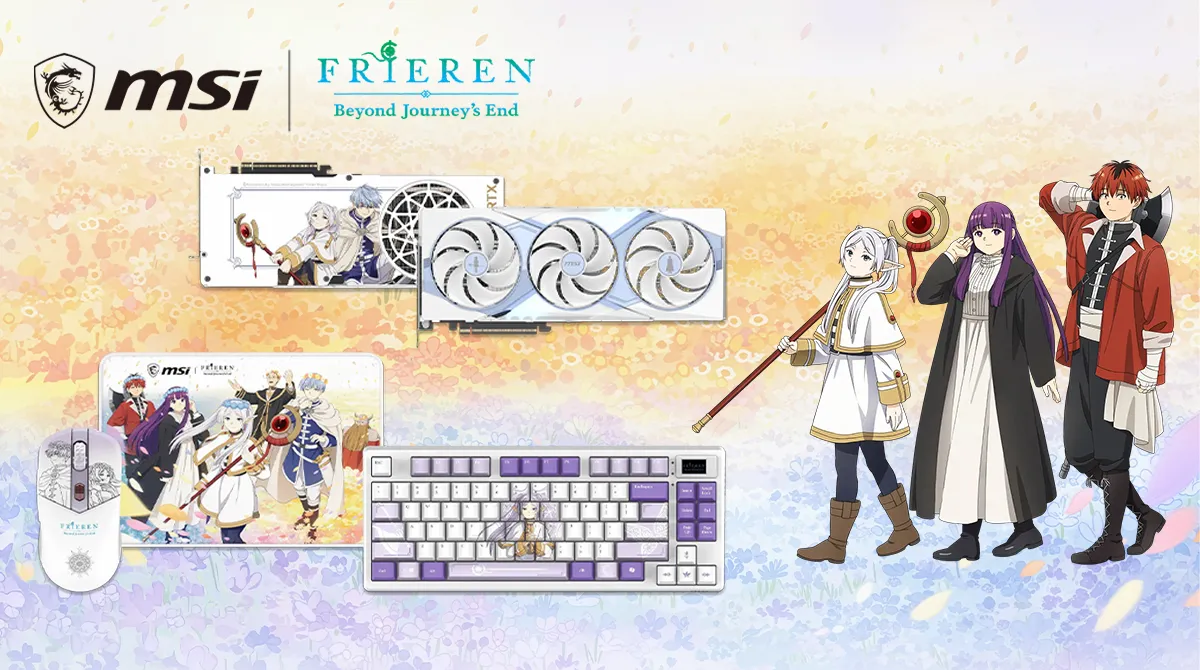 MSI x Frieren: Bộ Sưu Tập Gaming Độc Quyền Lấy Cảm Hứng Từ Frieren: Pháp Sư Tiễn Táng