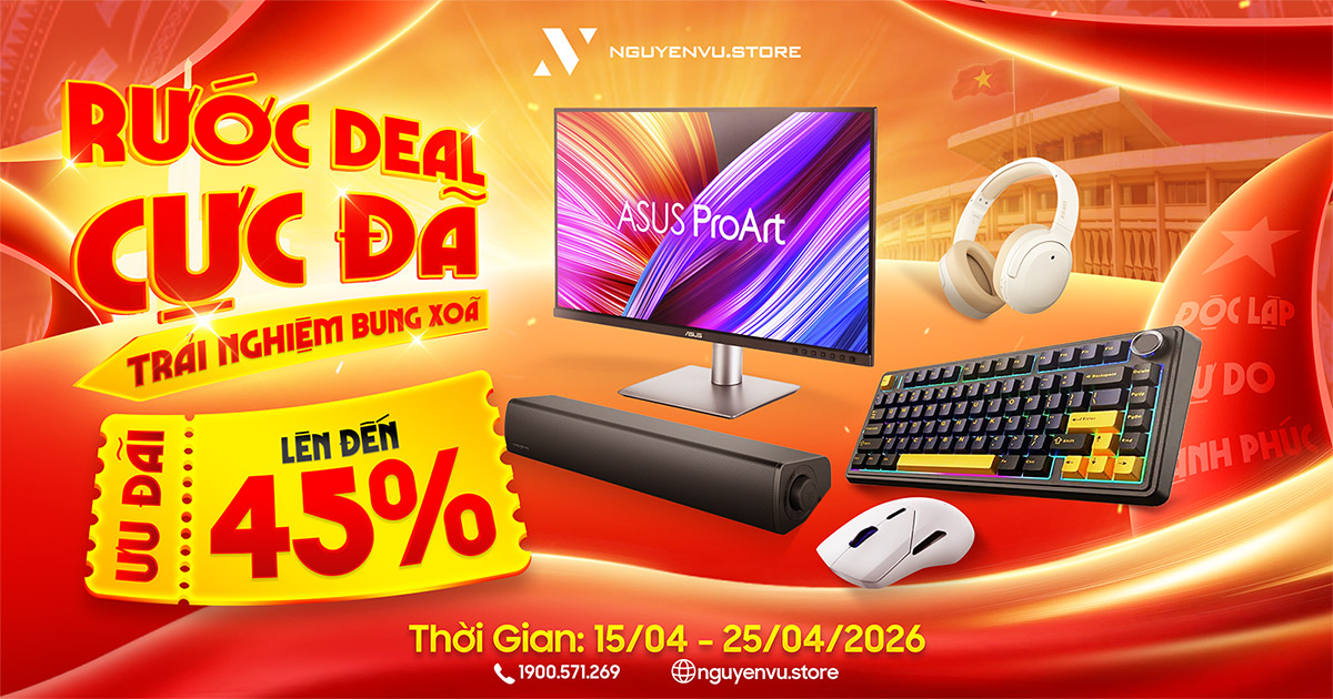 FlashSale: Màn hình - Gaming Gear ưu đãi lên đến 45% | Nguyễn Vũ Store