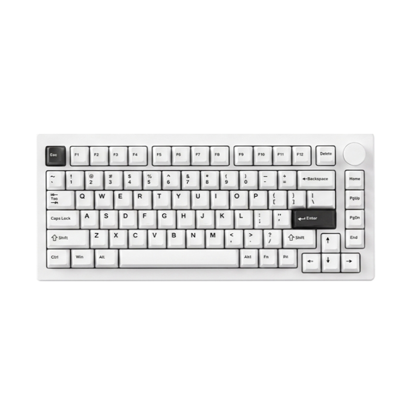 Bàn phím cơ AKKO 5075S Black on White (USB Type-C, RGB)