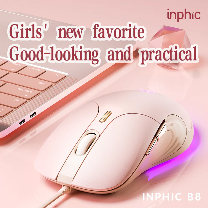 Chuột có dây INPHIC B8 - Ảnh 2
