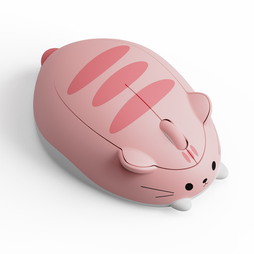 Chuột không dây Akko Cat Theme Mouse - Pink ANGIE - Ảnh 2
