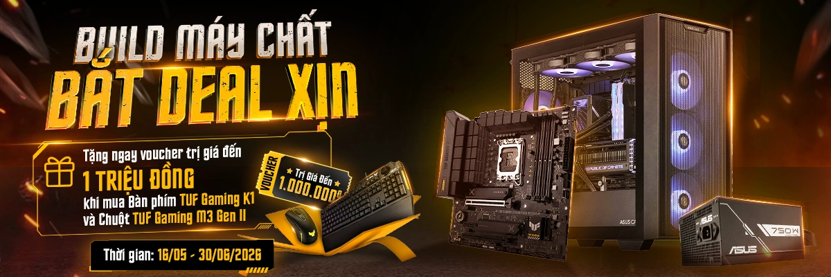 Build PC cùng linh kiện ASUS tặng voucher đến 1.000.000đ | Nguyễn Vũ Store