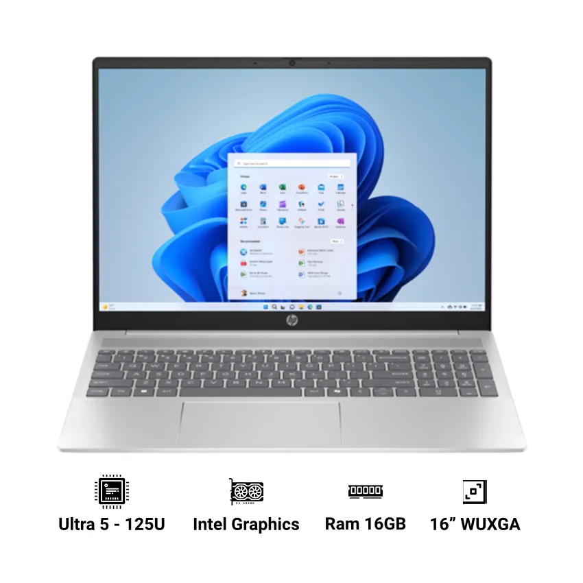 Laptop HP Pavilion 16-af0055TU AY8C4PA (Ultra 5 125U | 16GB | 512GB | Intel Graphics | 16" WUXGA | Win 11 Home SL)