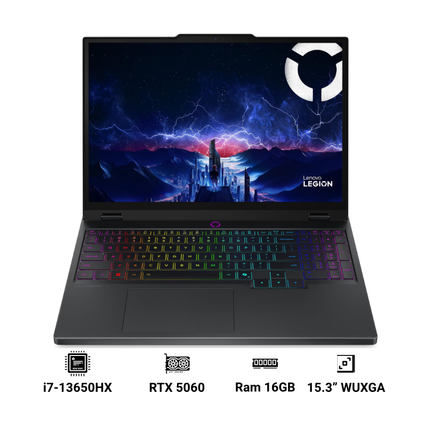 Laptop Lenovo LOQ 15IRX10 83LY00HQVN (i7-13650HX | 16GB | 512GB SSD | RTX 5060 8GB | 15.3" WUXGA | Win 11 Home | Đen)