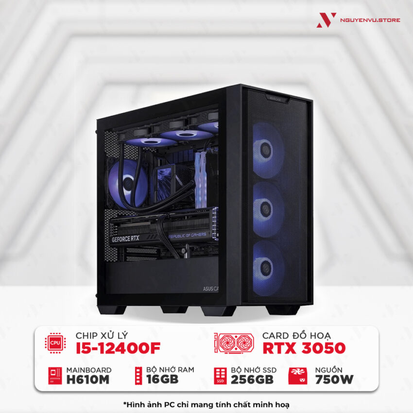 Máy tính chơi game NVS Intel i5-12400F RTX 3050 6GB