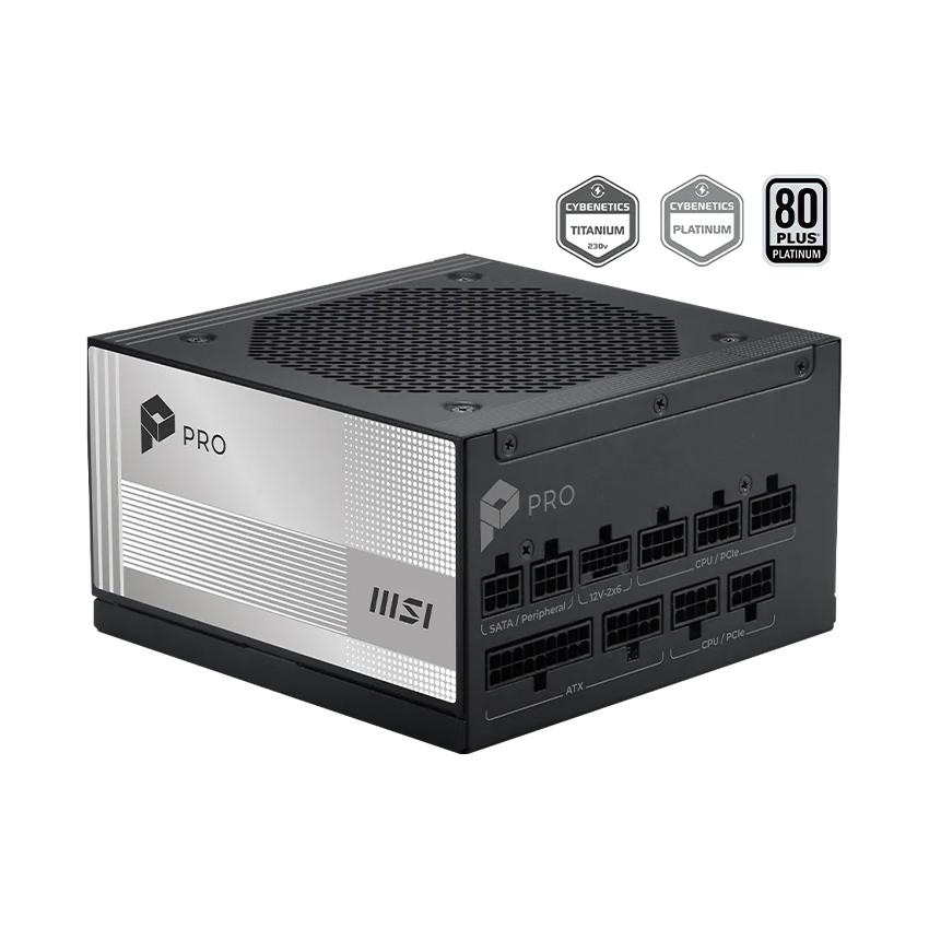 Nguồn máy tính MSI PRO A1000PL PCIE5 1000W 80 PLUS Platinum
