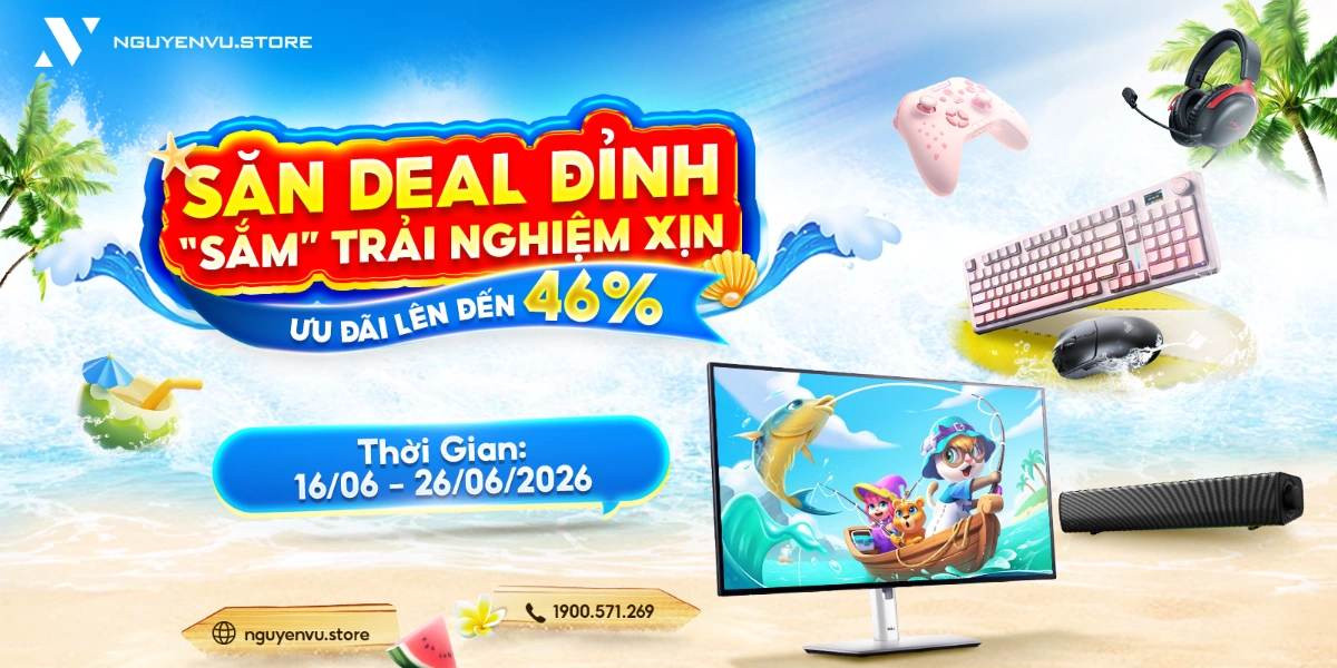 FlashSale: Màn hình, gaming gear ưu đãi lên đến 46% | Nguyễn Vũ Store