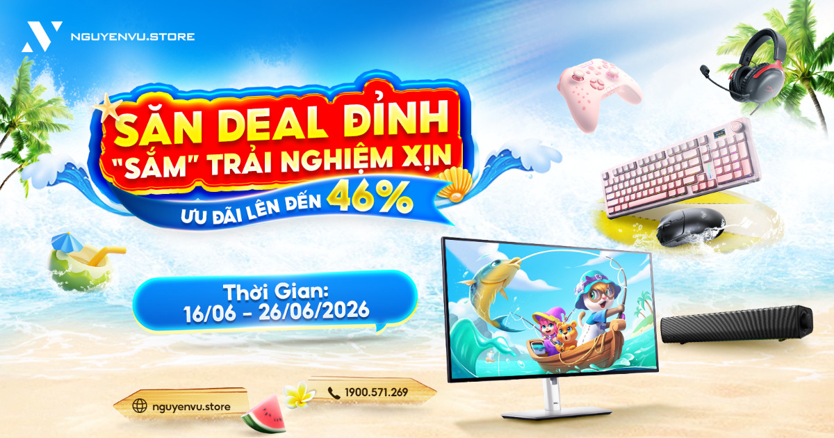 FlashSale: Màn hình, gaming gear ưu đãi lên đến 46% | Nguyễn Vũ Store