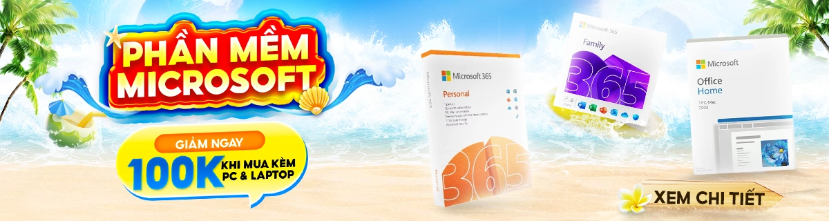Phần mềm Microsoft giảm ngay 100K khi mua cùng PC Laptop | Nguyễn Vũ Store