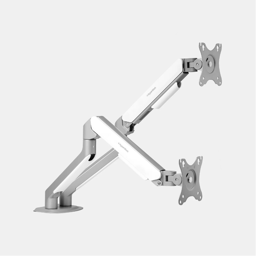 Giá đỡ màn hình Hyperwork T6 Pro Dual (Black/White) (hỗ trợ 2 màn hình 17-32 inch) - Ảnh 2