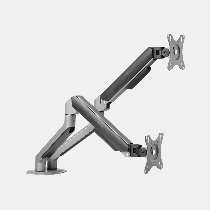 Giá đỡ màn hình Hyperwork T6 Pro Dual (Black/White) (hỗ trợ 2 màn hình 17-32 inch) - Ảnh 3