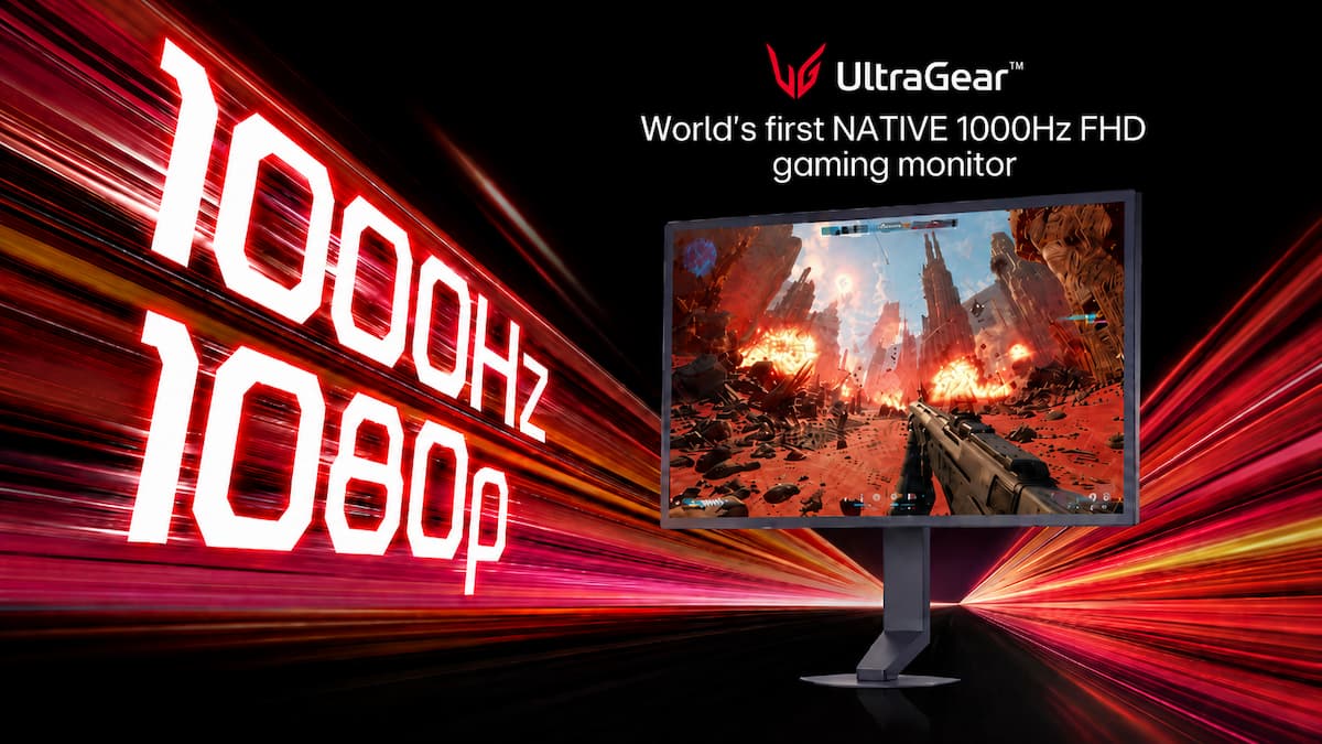 LG 25G590B: Màn hình 1000Hz đầu tiên thế giới mở ra chuẩn mực mới cho game thủ eSports
