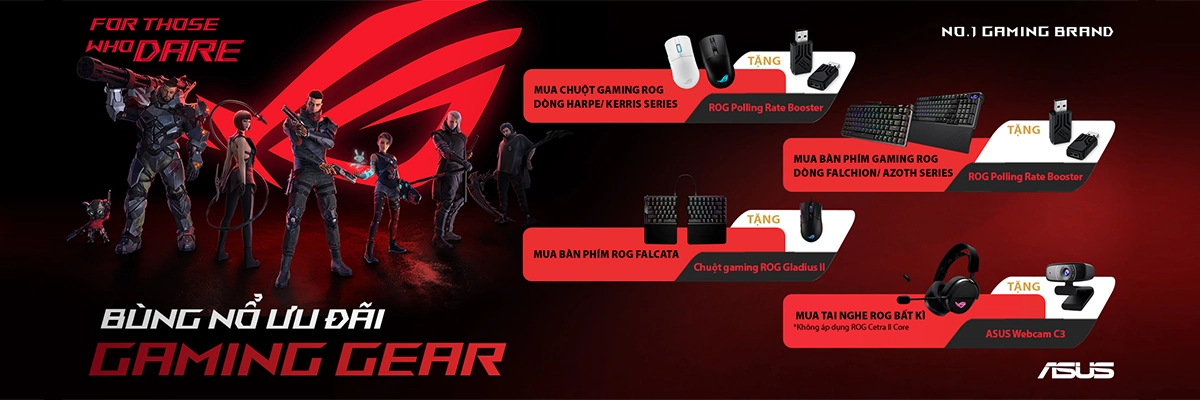 Bùng nổ ưu đãi gaming gear ASUS: Quà tặng đến 1.29 triệu | Nguyễn Vũ Store