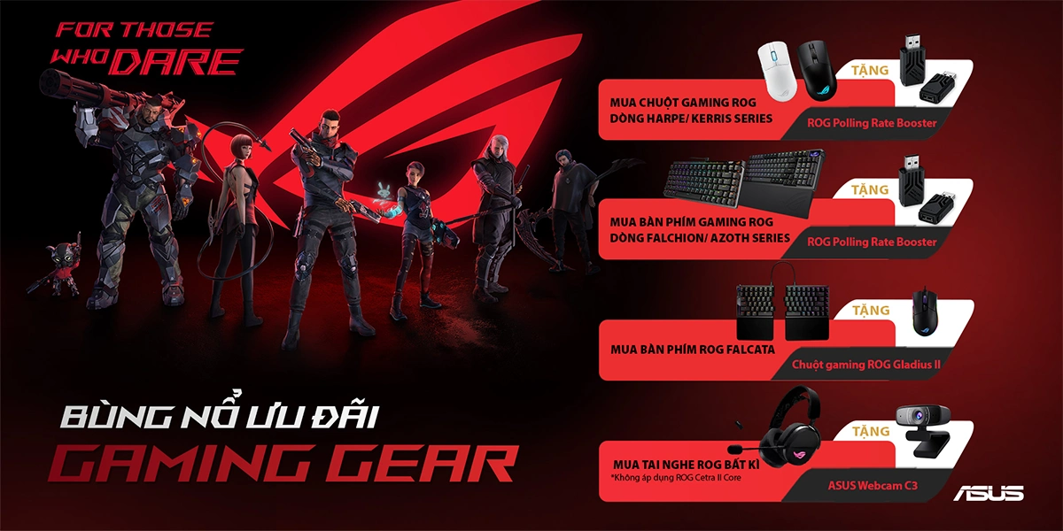 Bùng nổ ưu đãi gaming gear ASUS: Quà tặng đến 1.29 triệu | Nguyễn Vũ Store