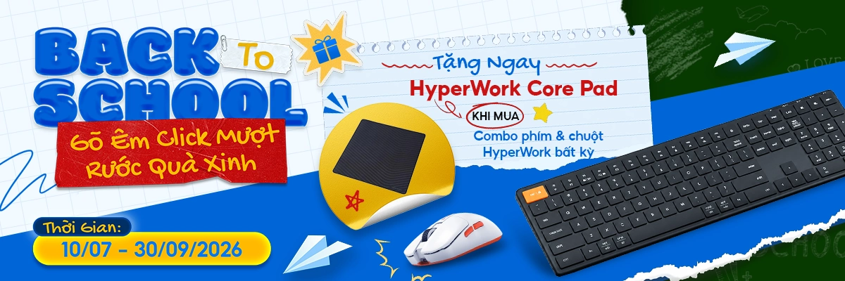 Tặng ngay HyperWork Core Pad khi mua combo bàn phím & chuột HyperWork | Nguyễn Vũ Store