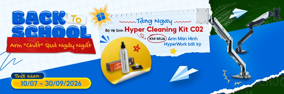 Mua arm màn hình HyperWork tặng bộ vệ sinh màn hình | Nguyễn Vũ Store