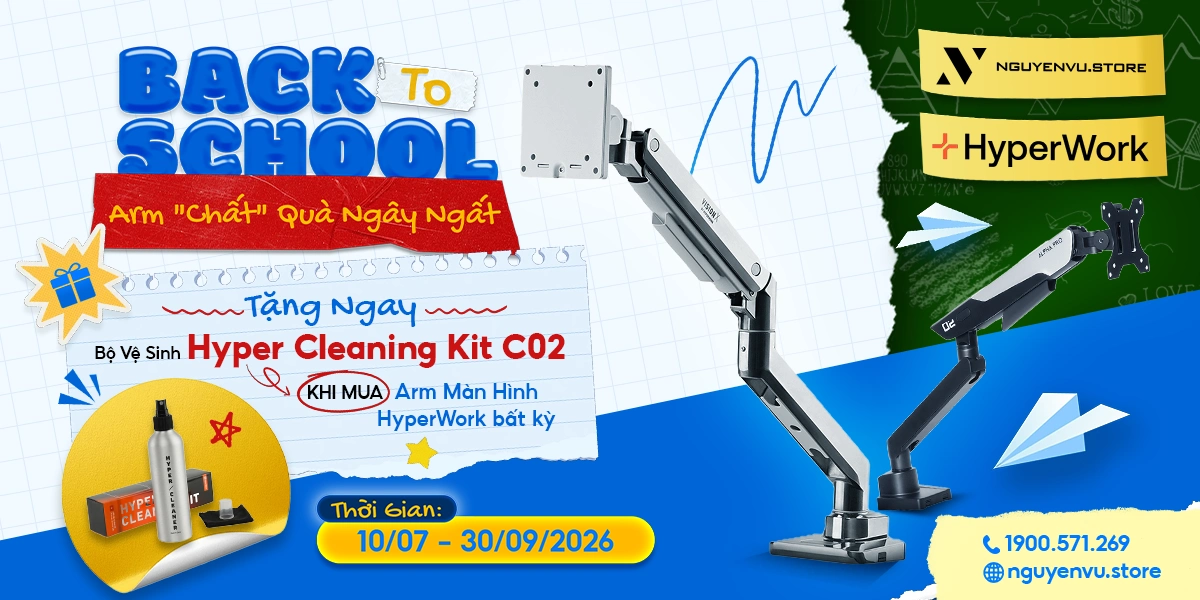 Mua arm màn hình HyperWork tặng bộ vệ sinh màn hình | Nguyễn Vũ Store