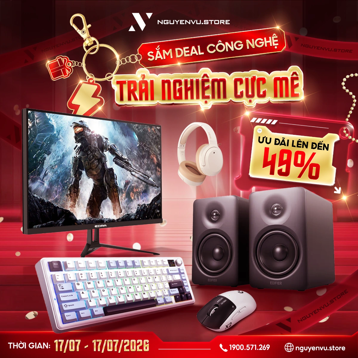 FlashSale: Màn hình, gaming gear ưu đãi đến 49% | Nguyễn Vũ Store