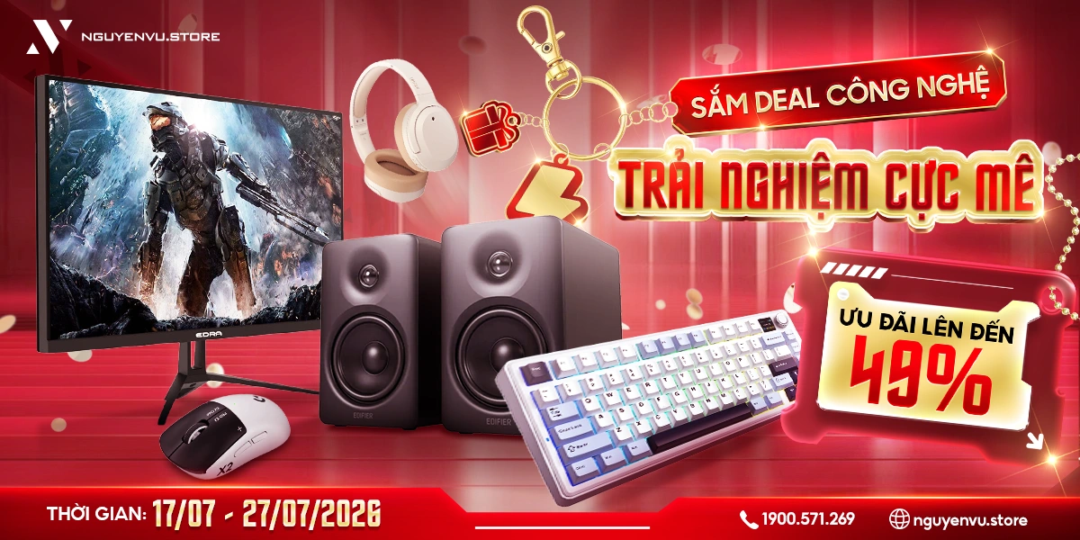 FlashSale: Màn hình, gaming gear ưu đãi đến 49% | Nguyễn Vũ Store