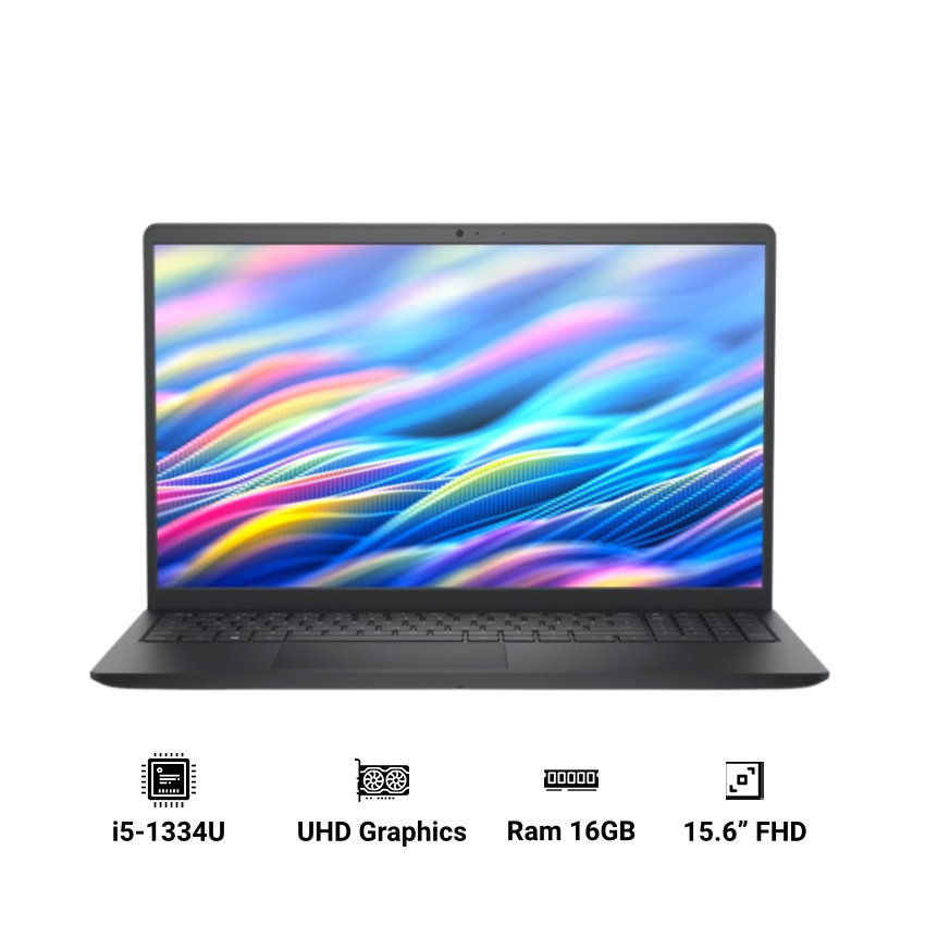 Laptop Dell 15 DC15250-5315BLK 1XVHG (Core i5-1334U | 16GB DDR4 | SSD 512GB | UHD Graphics | 15.6 inch FHD | Windows 11)