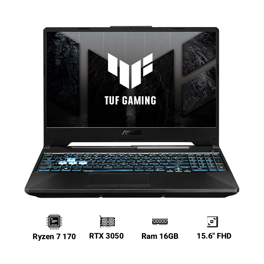 Laptop Asus TUF Gaming A15 FA506NCQ-HN005W (Ryzen 7 170 | 16GB | 512GB | GeForce RTX 3050 4GB | 15.6" FHD 144Hz | Win 11)