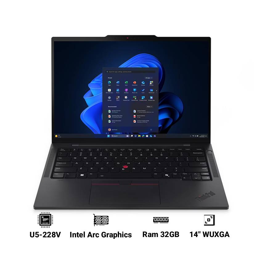 Laptop Lenovo ThinkPad T14s Gen 6 21QX00LGVA (Ultra 5 228V | 32GB | 512GB SSD | Intel Arc 130V | 14" WUXGA | No OS | Đen)
